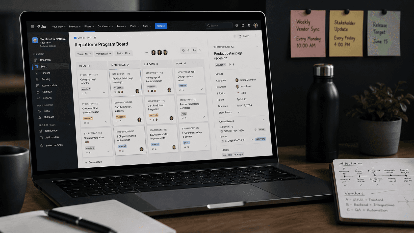Bringing predictability to a multi-vendor storefront rebuild